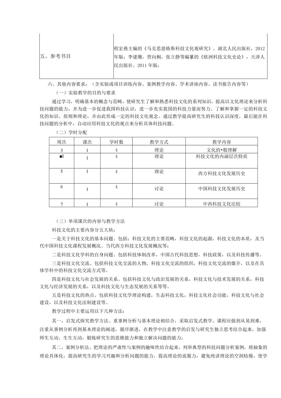 武汉理工《科技文化》教学大纲及考试大纲.docx_第3页