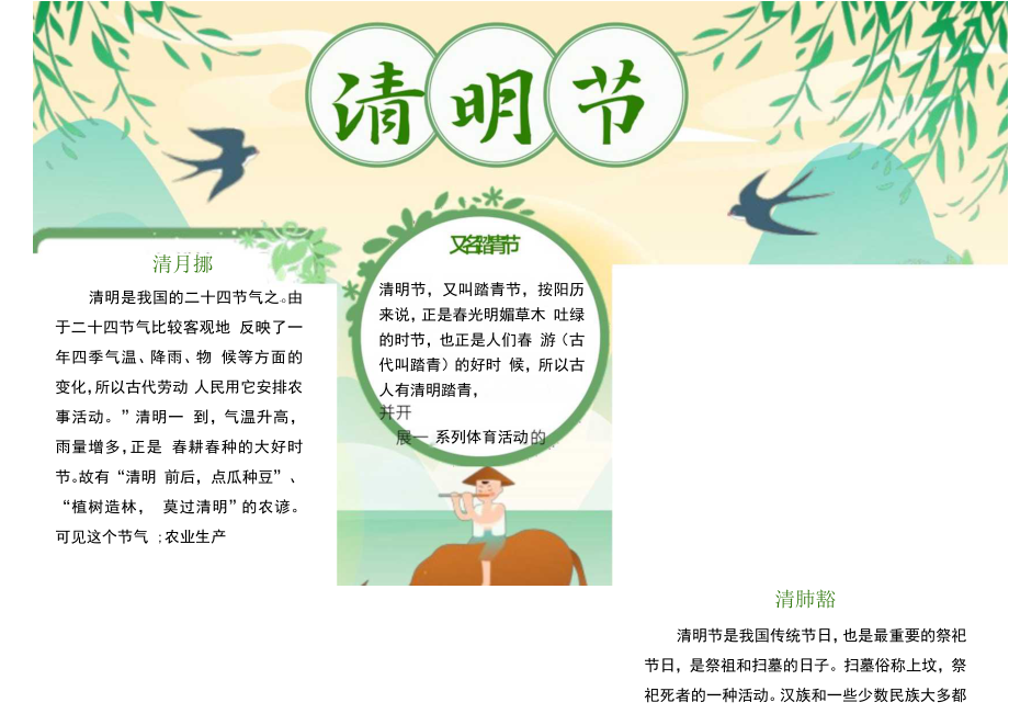 清明节学生手抄报.docx_第1页