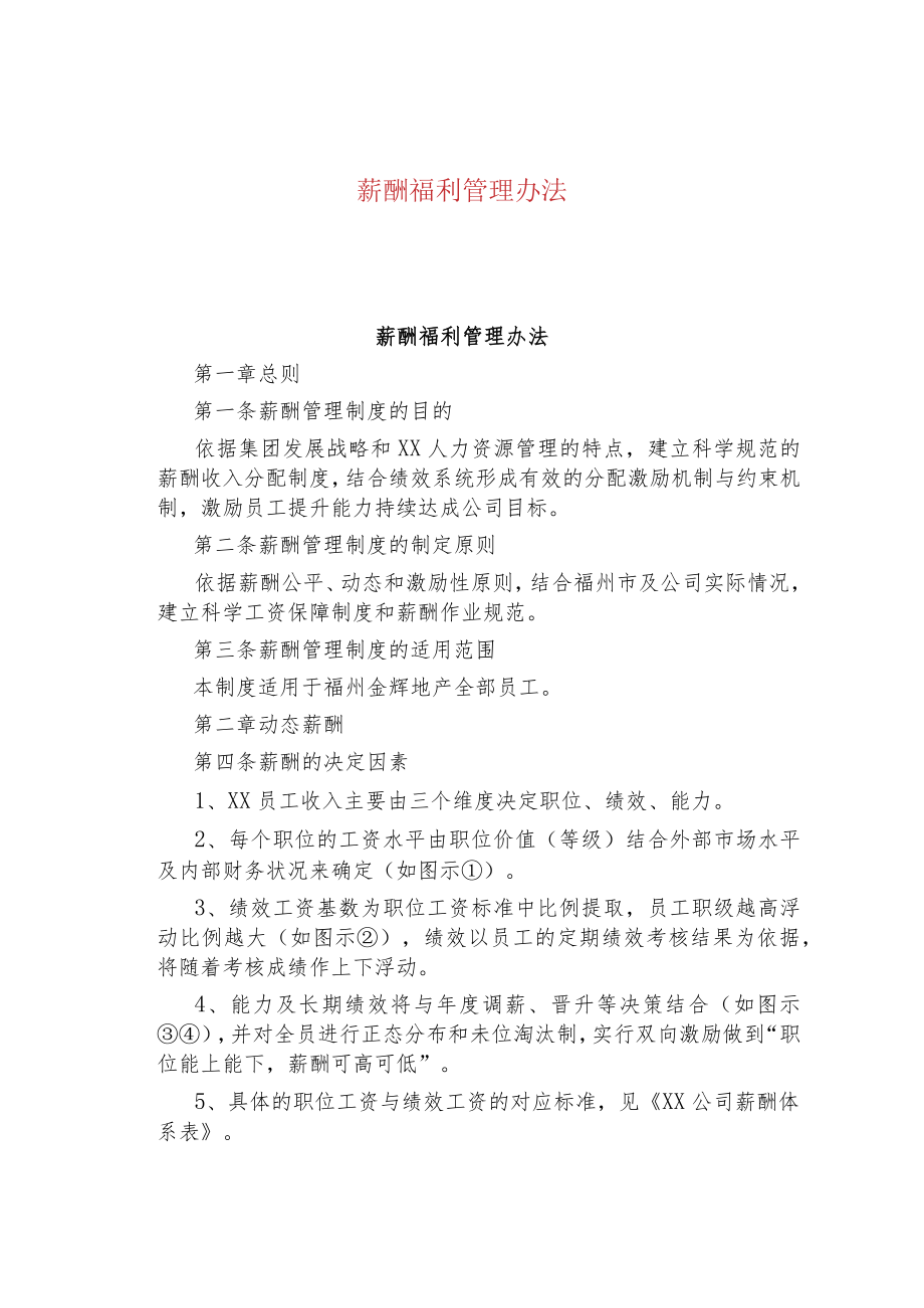 薪酬福利管理办法.docx_第1页