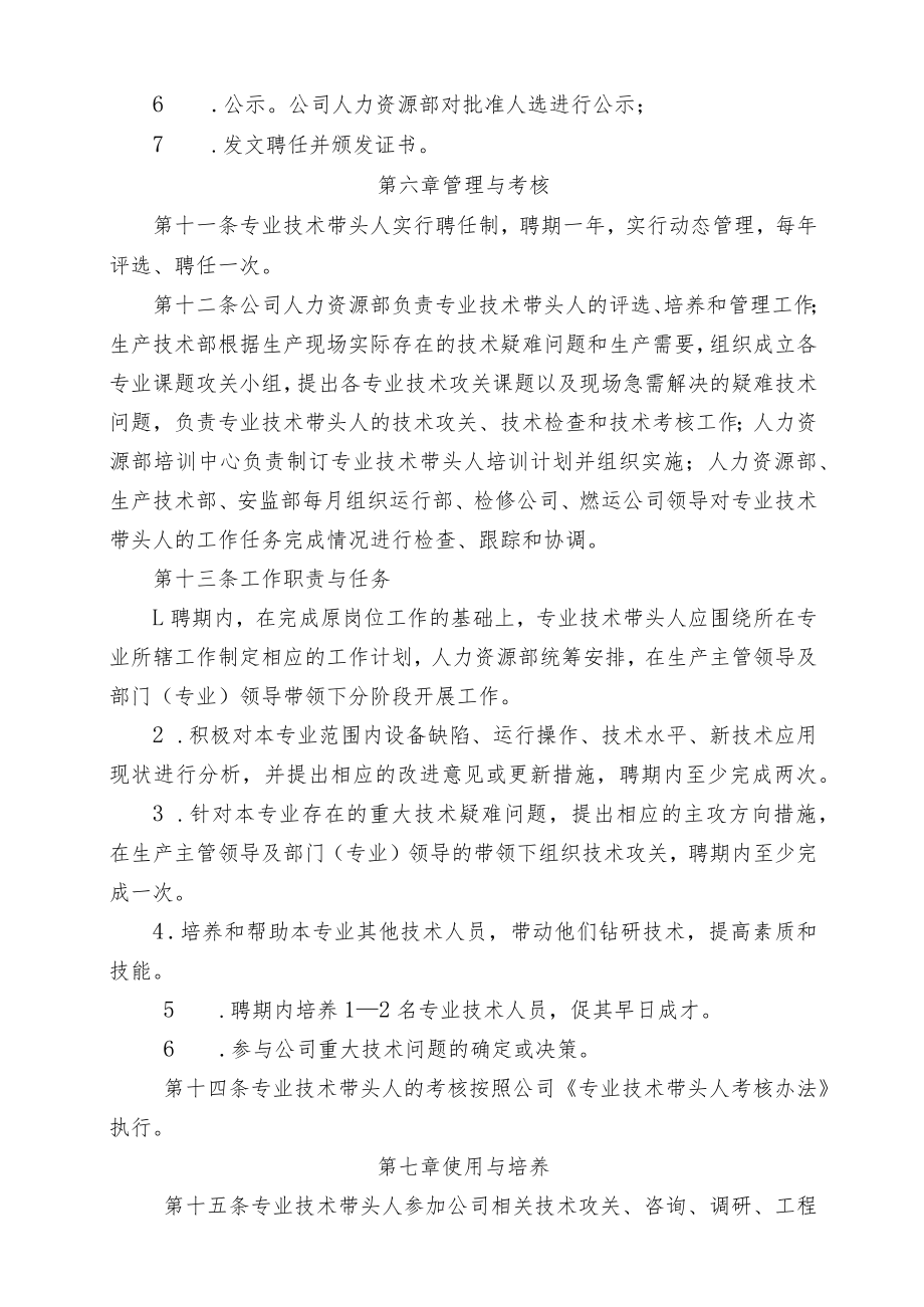 热电 公司 专业技术带头人评选与管理办法.docx_第3页