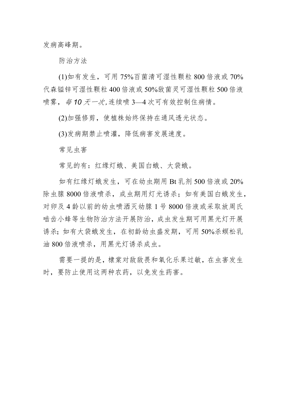 棣棠的常见病虫害及防治.docx_第2页