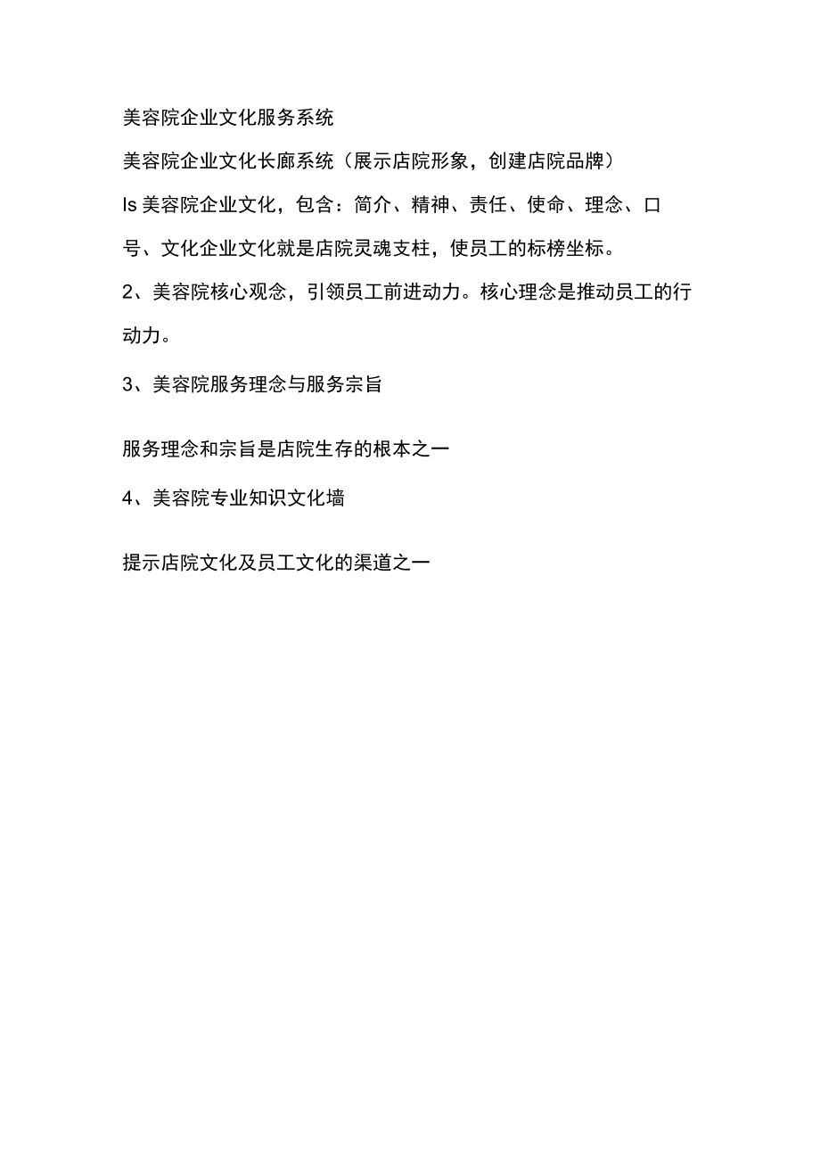 美容院企业文化服务系统.docx_第1页