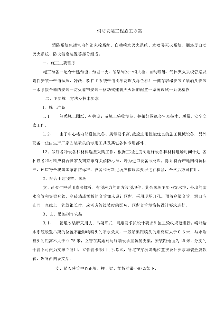 消防安装工程施工方案.docx_第1页