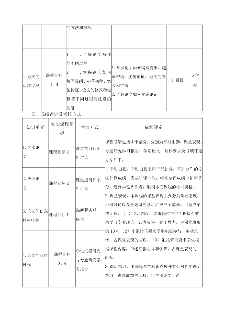 《文献检索与论文写作》课程教学大纲.docx_第3页