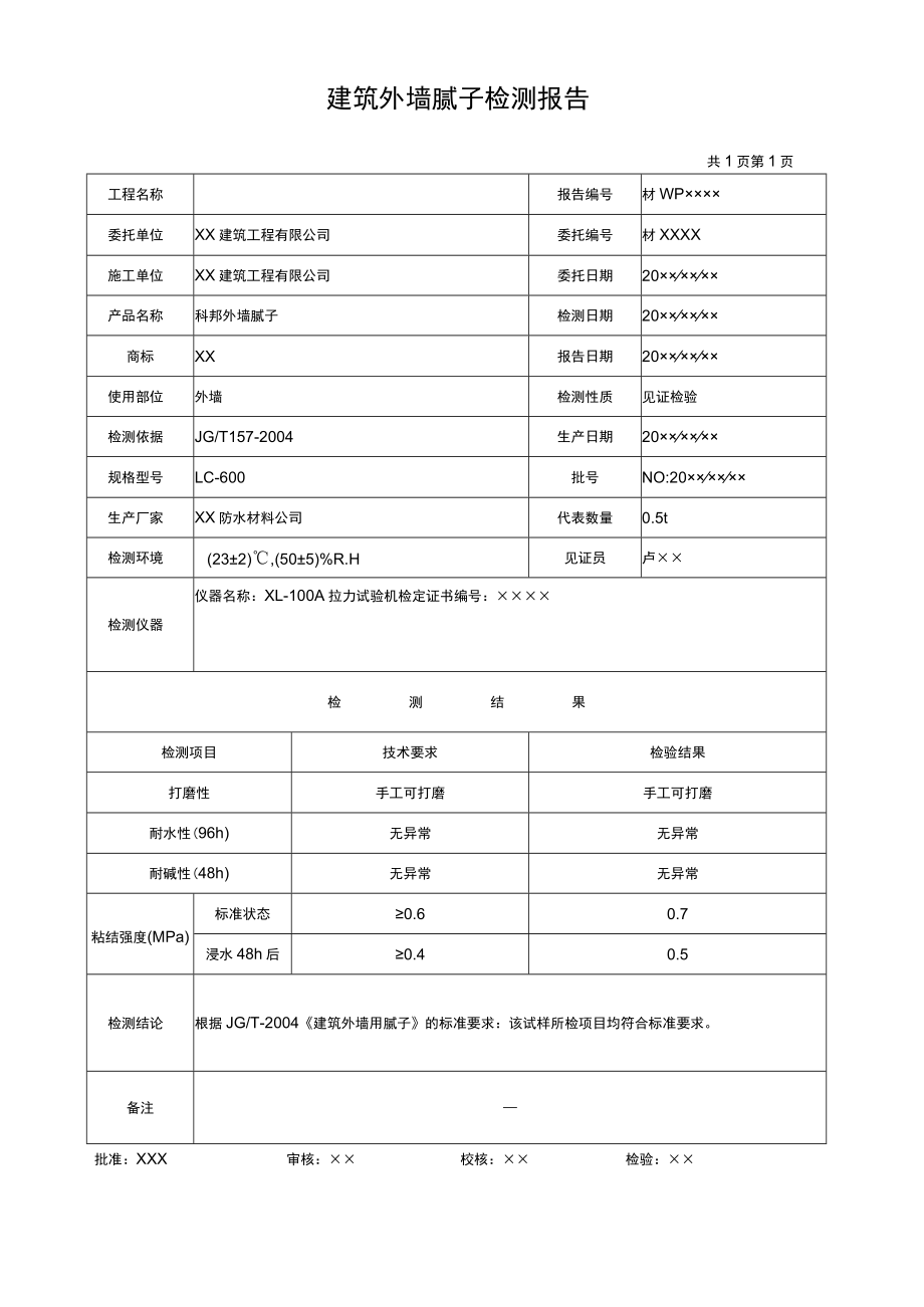 防水卷材及外墙腻子检测报告.docx_第2页