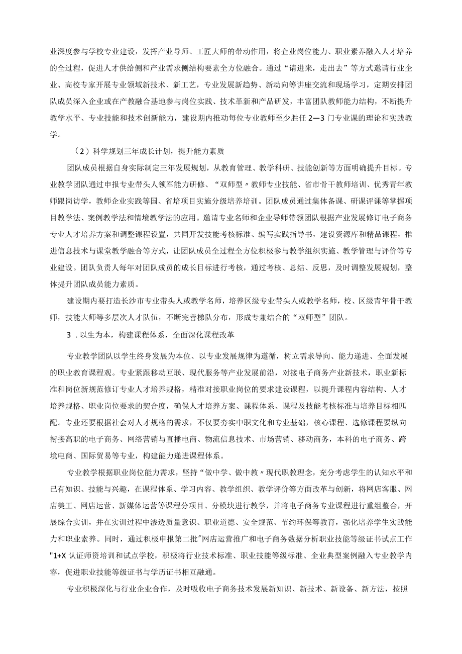 电子商务专业高水平教师团队建设方案.docx_第3页