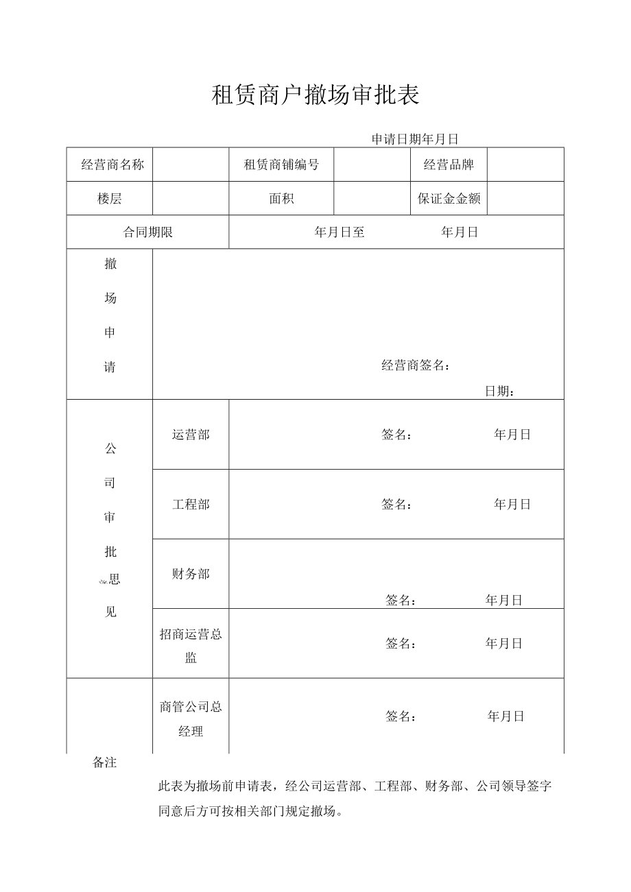 租赁商户撤场审批表.docx_第1页