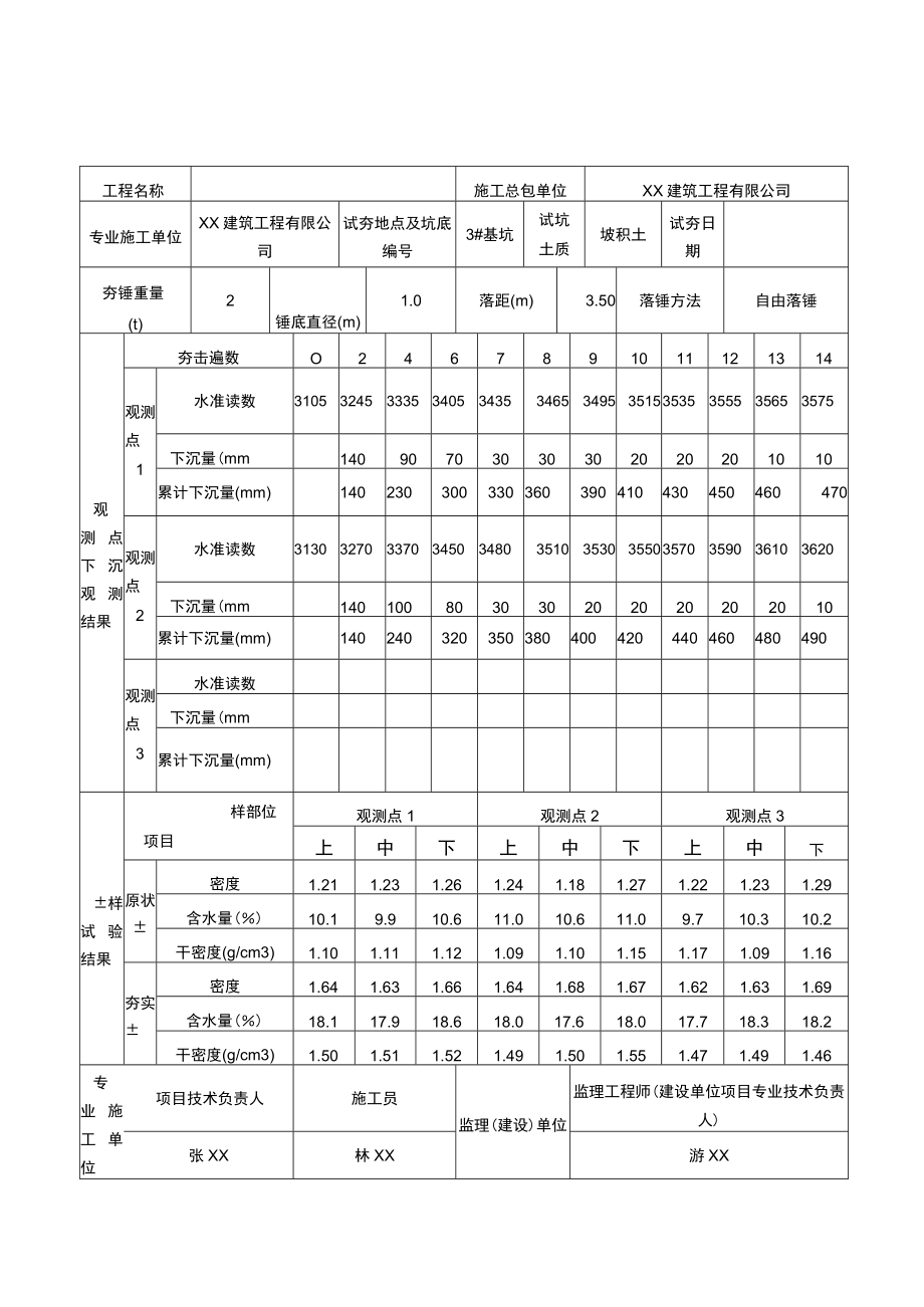 重夯强夯施工记录.docx_第1页