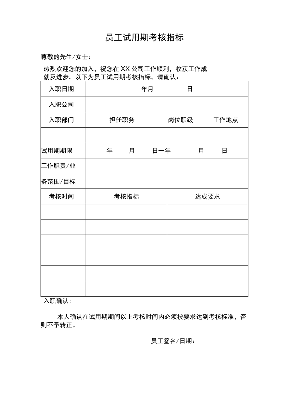 试用期考核指标.docx_第1页