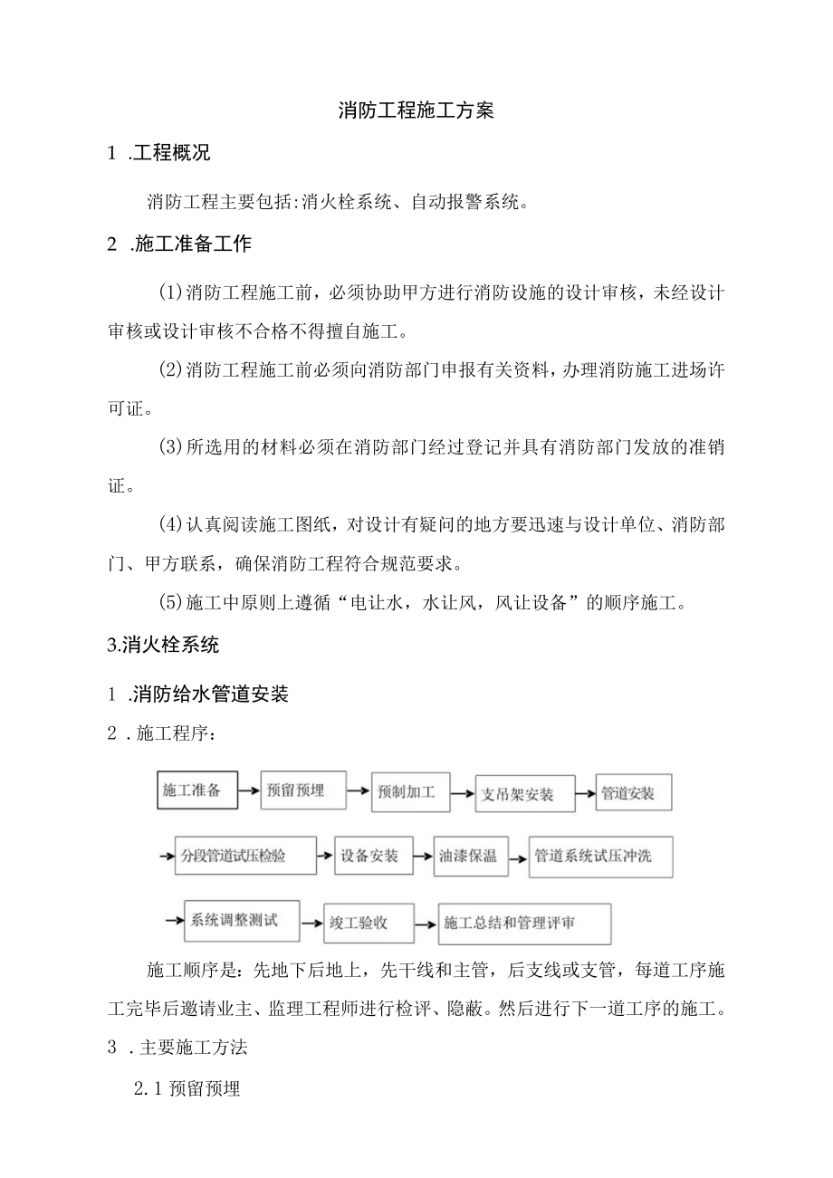 消防工程施工方案.docx_第1页