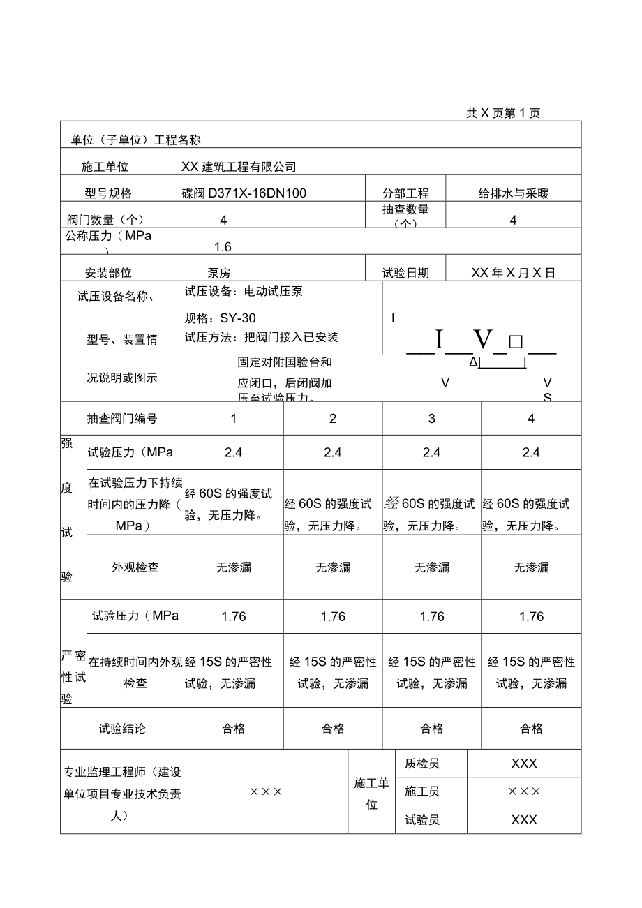 严密性试验记录.docx_第1页