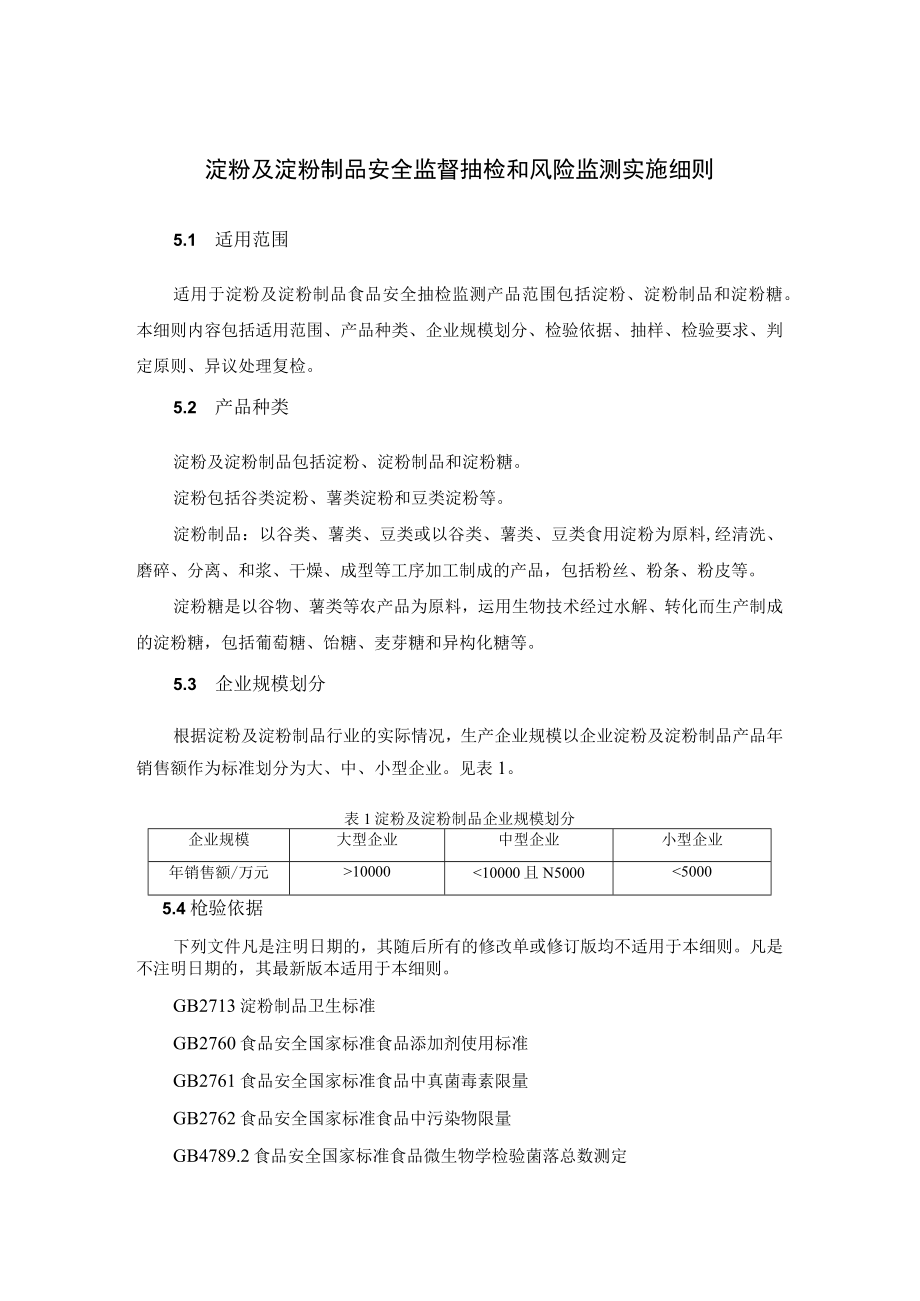 淀粉及淀粉制品安全监督抽检和风险监测实施细则.docx_第1页