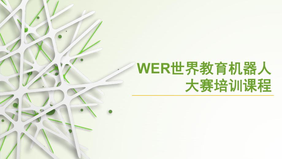 WER机器人培训.pptx_第1页