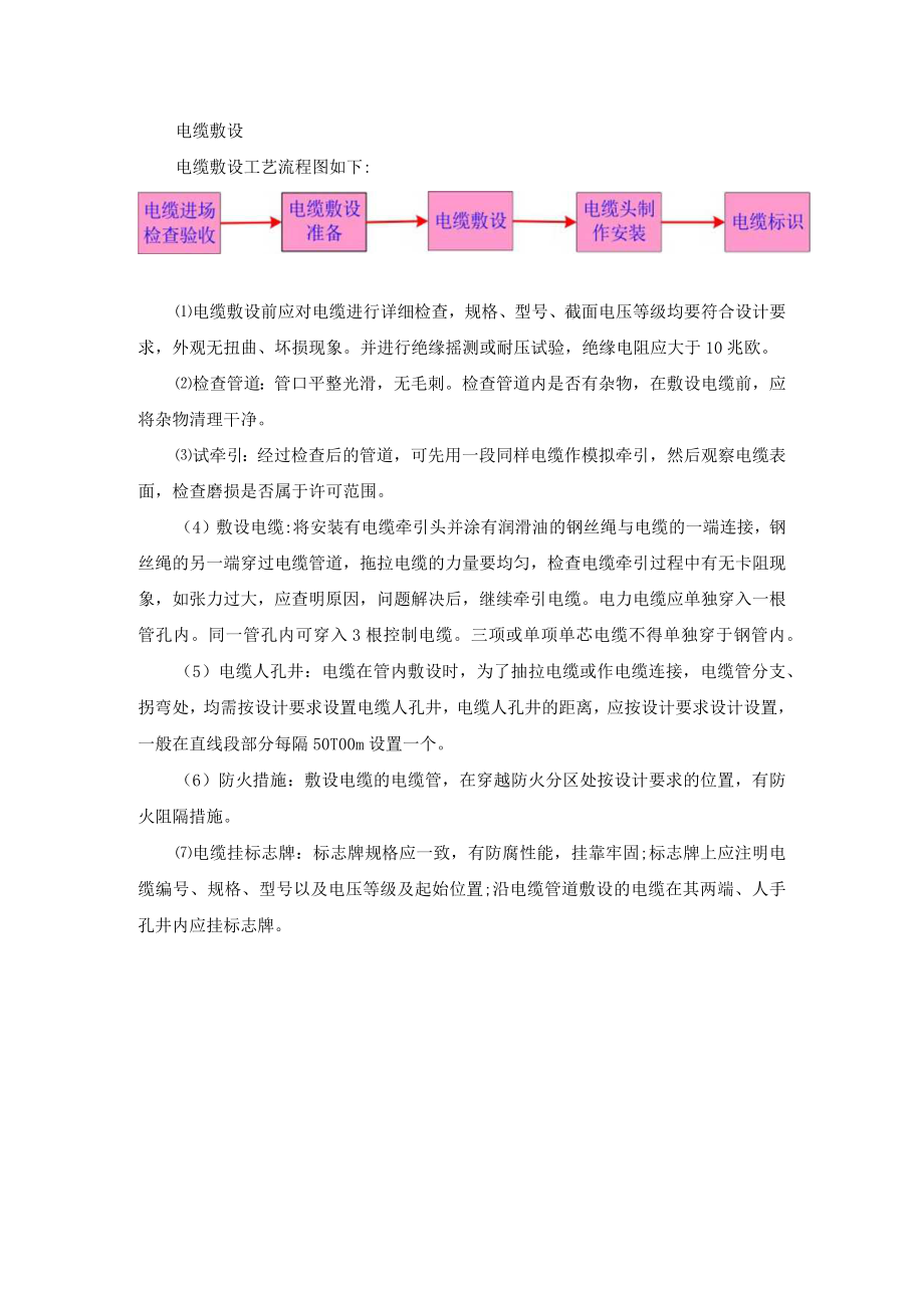 电缆敷设施工方法.docx_第1页