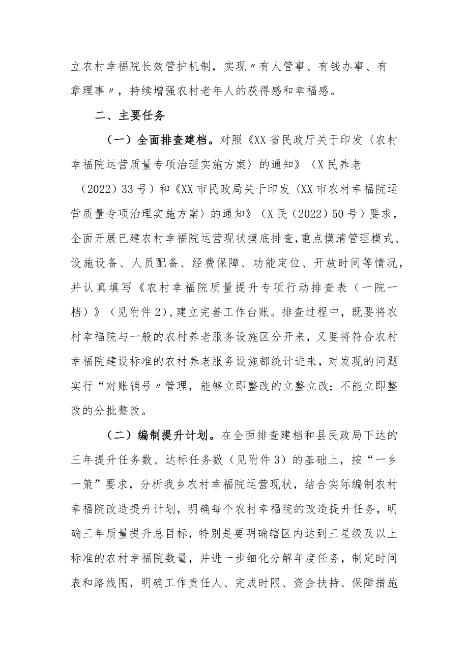 XX乡农村幸福院质量提升三年行动实施方案（2023－2025年）.docx_第2页