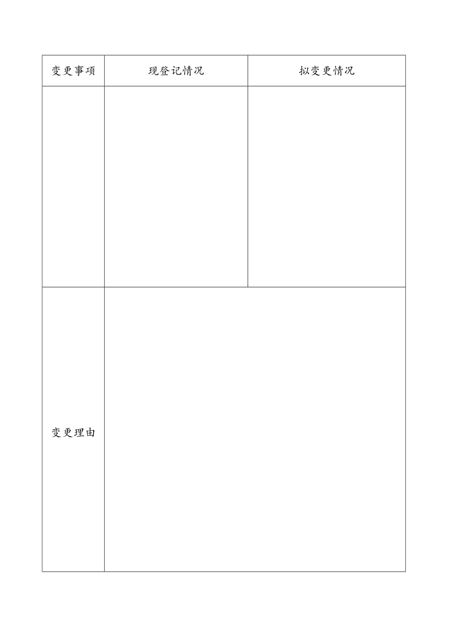 统一社会信用代码事业单位法人变更登记申请书.docx_第2页