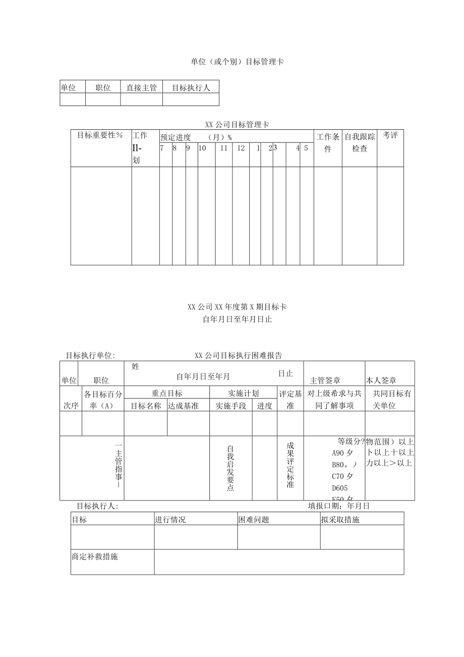 目标管理卡样板.docx_第1页