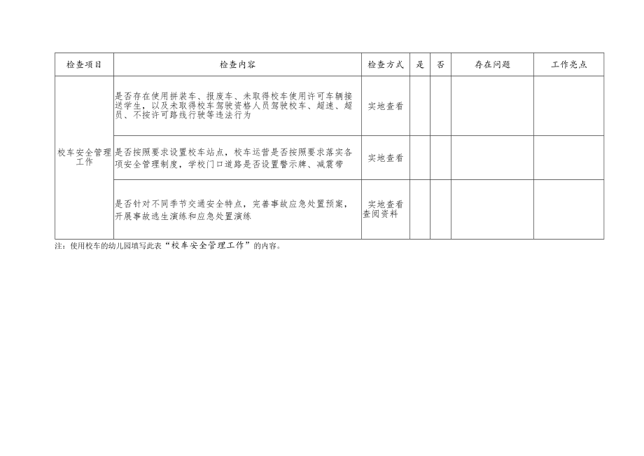 秋季开学安全工作检查记录表（中小学、幼儿园版）.docx_第2页