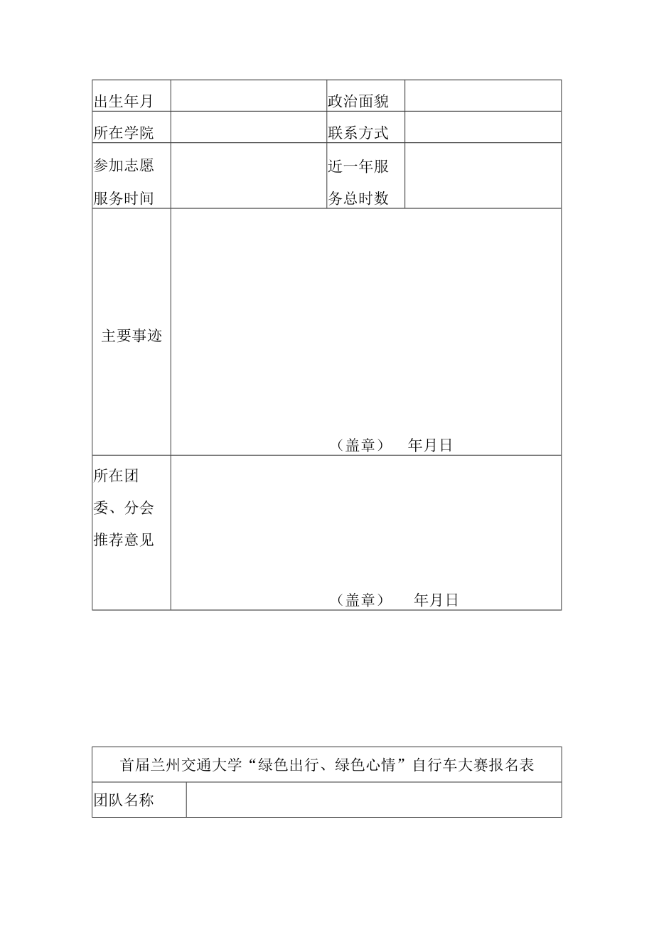 第二届兰州交通大学公益创意大赛报名表.docx_第3页