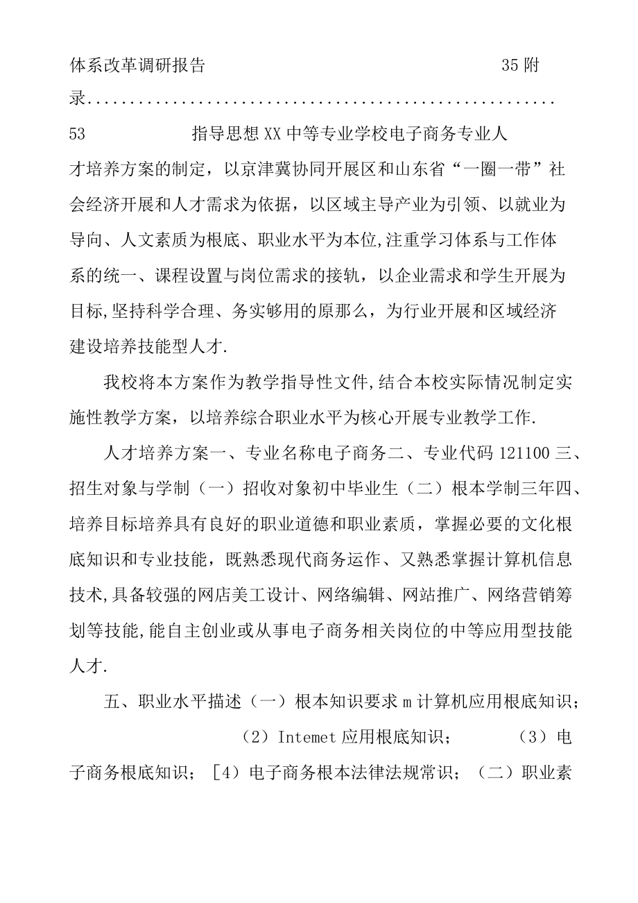 电子商务专业群建设方案电子商务专业人才培养方案.docx_第3页