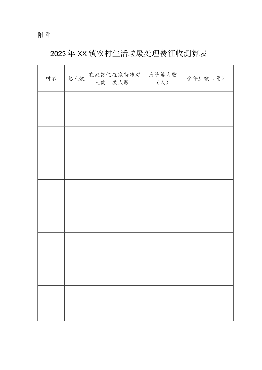 XX镇征收农村生活垃圾处理费实施方案.docx_第3页