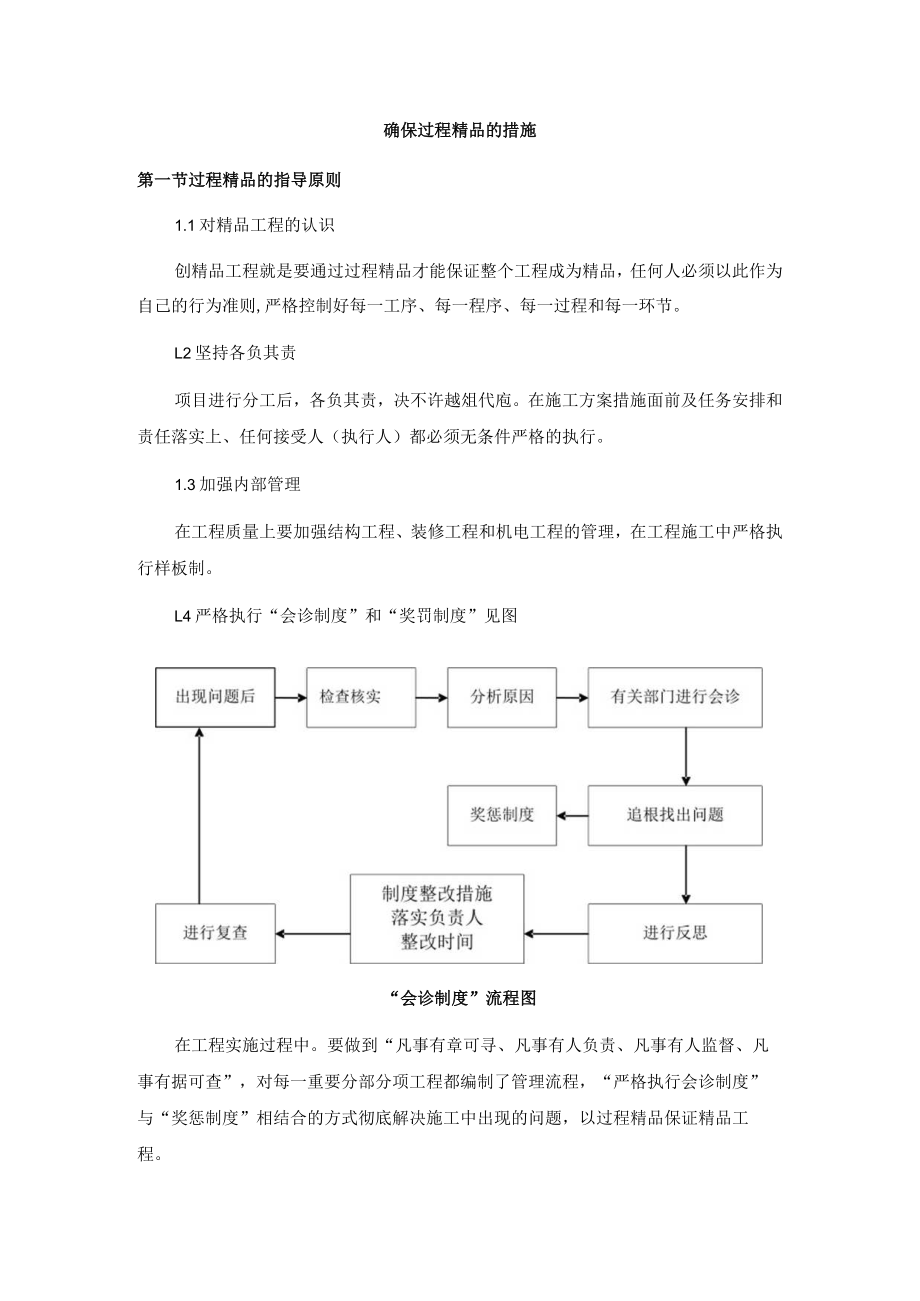 确保过程精品的措施.docx_第1页