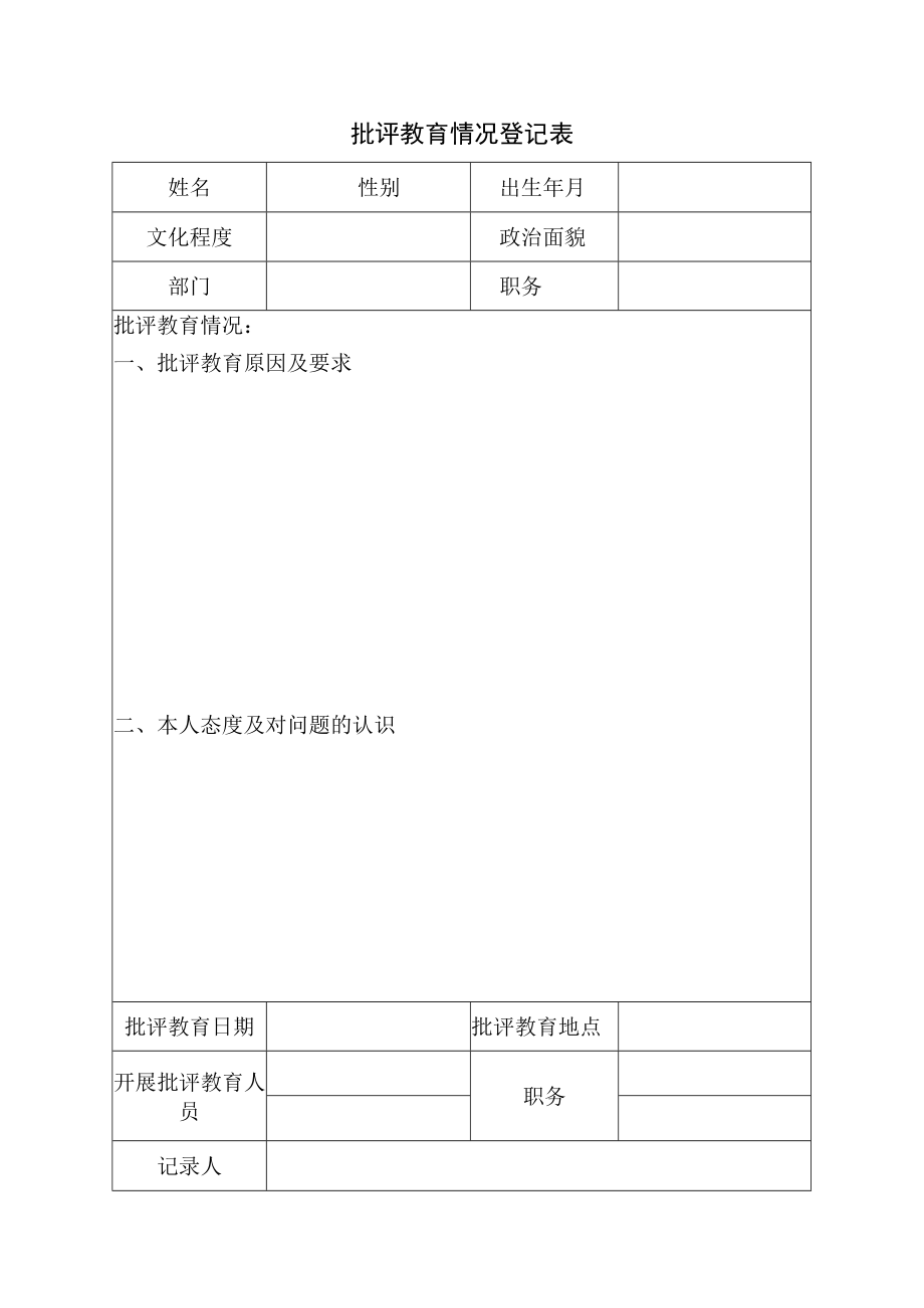 批评教育情况登记表.docx_第1页