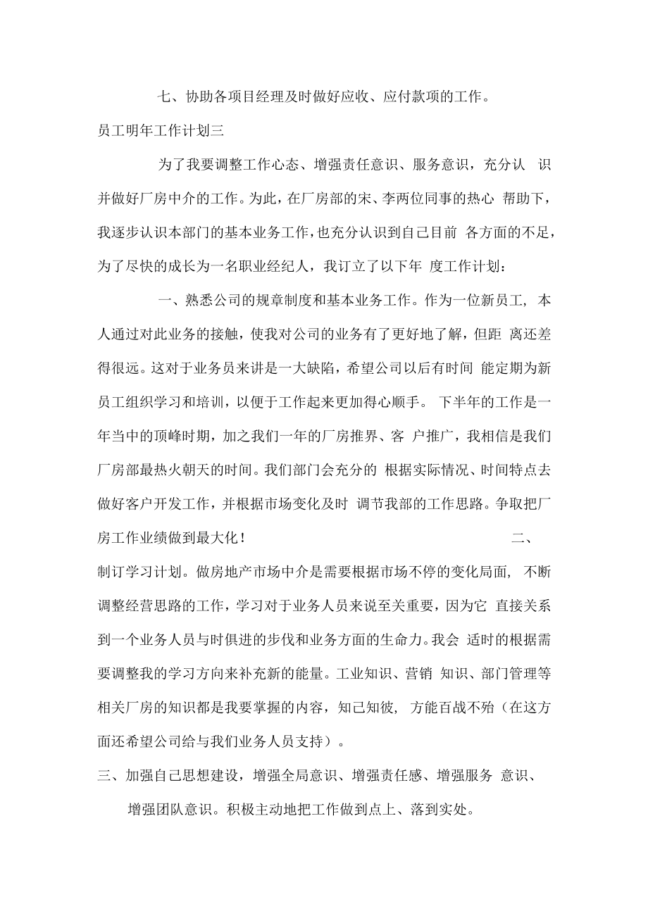 员工明年工作计划.docx_第2页