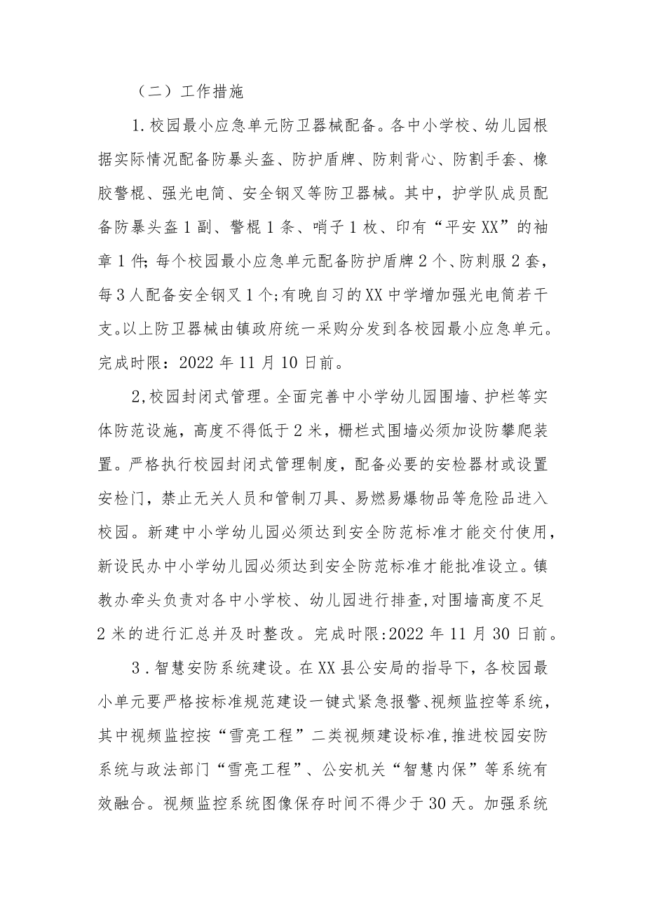 XX镇校园最小应急单元建设实施方案.docx_第3页