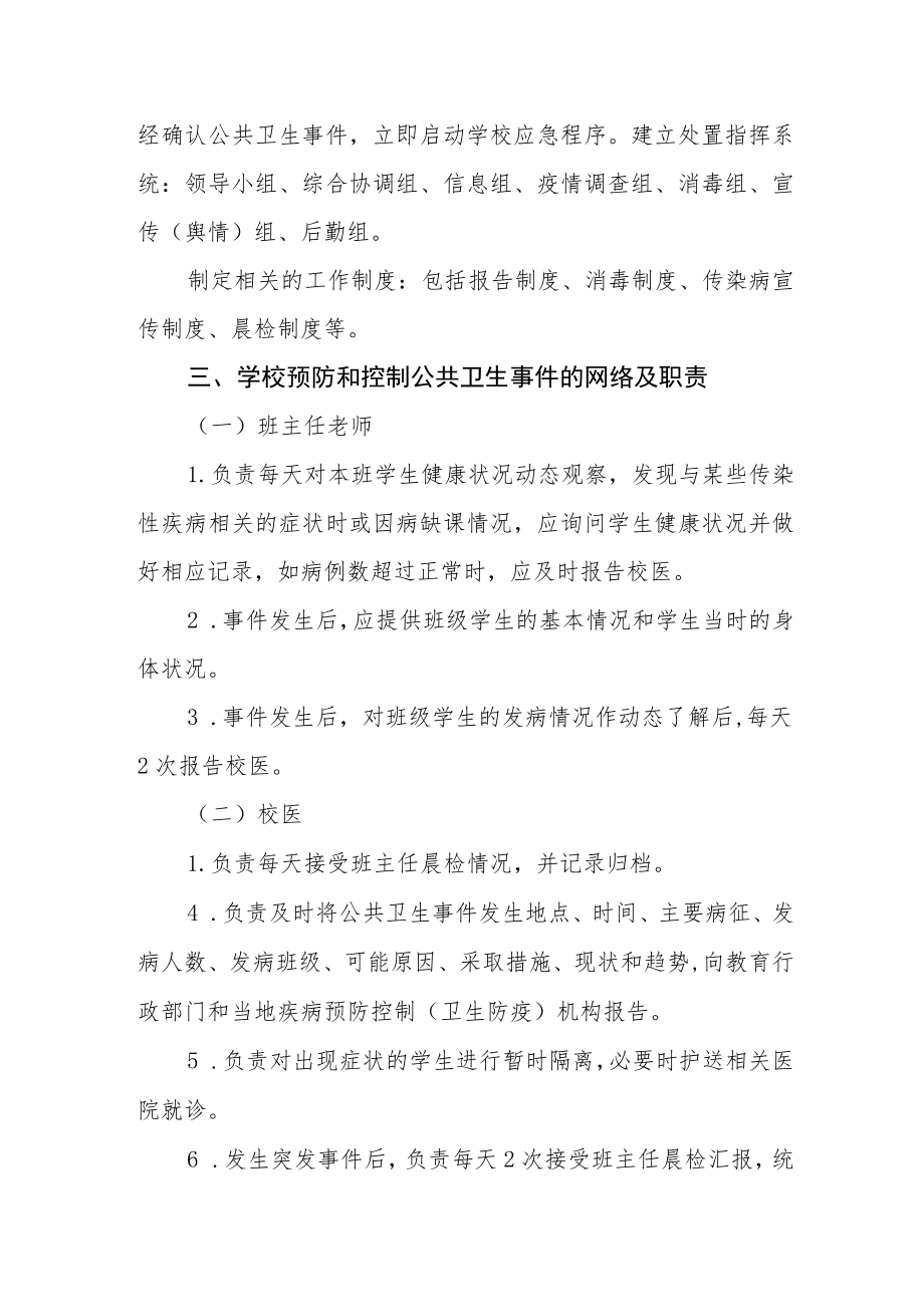 小学卫生防疫突发事件应急预案.docx_第2页