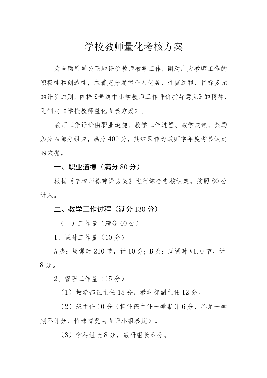 学校教师量化考核方案.docx_第1页