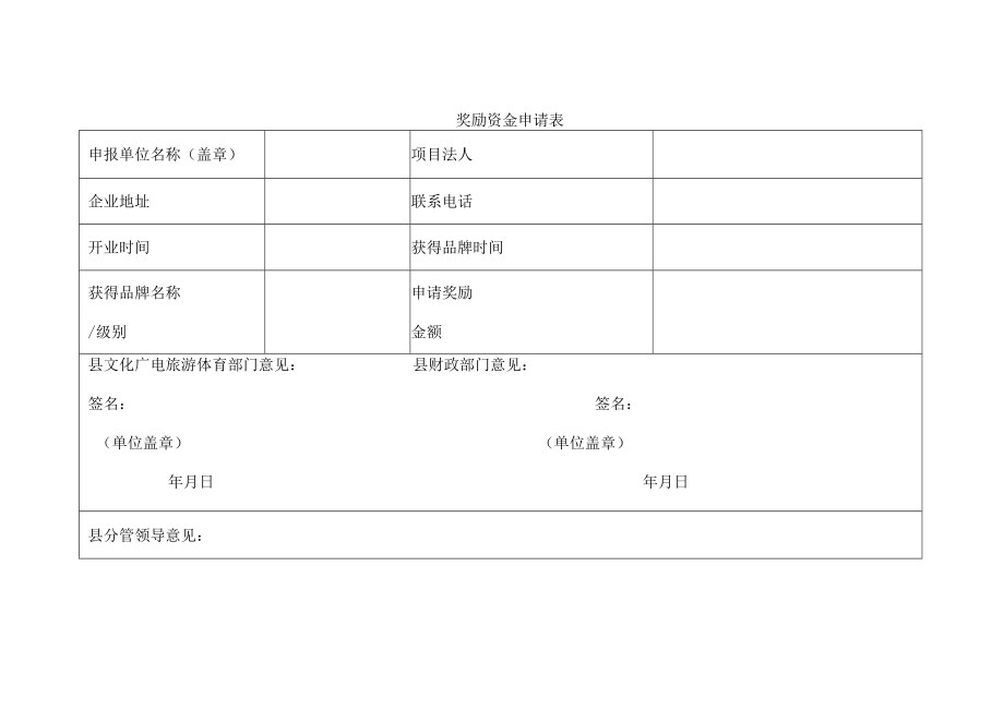 奖励资金申请表.docx_第1页