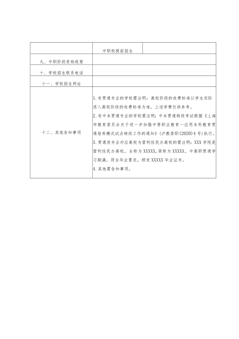 2023年上海市中等职业学校自主招生章程核准备案表.docx_第3页