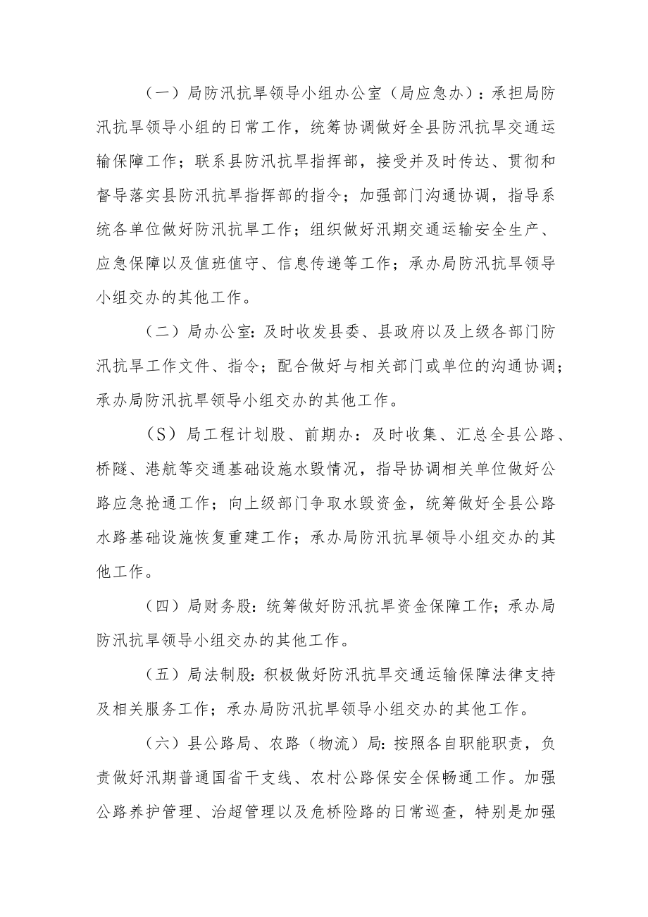 防汛抗旱交通运输保障工作预案.docx_第2页