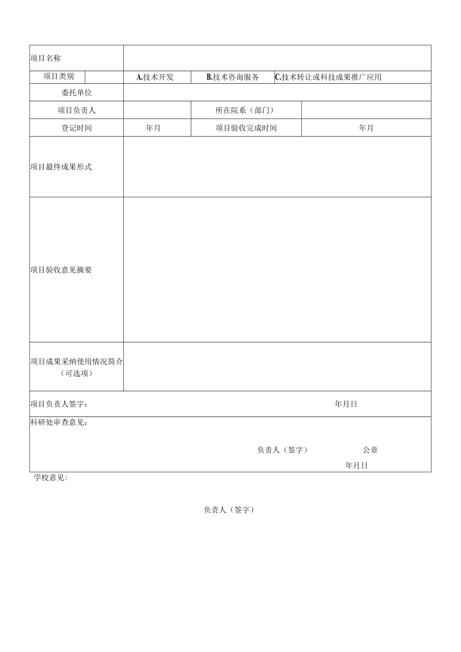 重庆广播电视大学重庆工商职业学院横向科研项目责任承诺书.docx_第3页