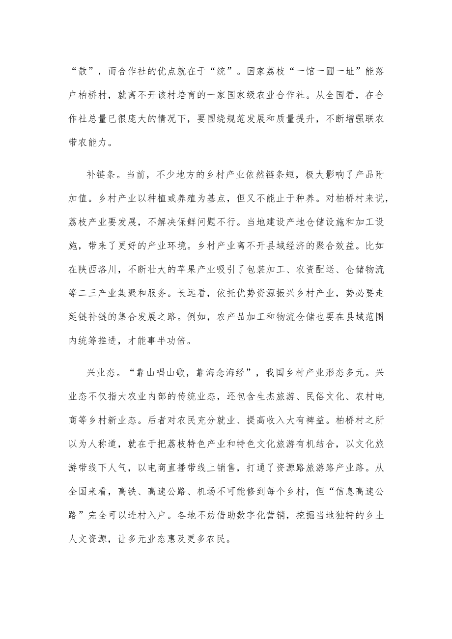 乡村振兴产业链建设心得体会.docx_第2页