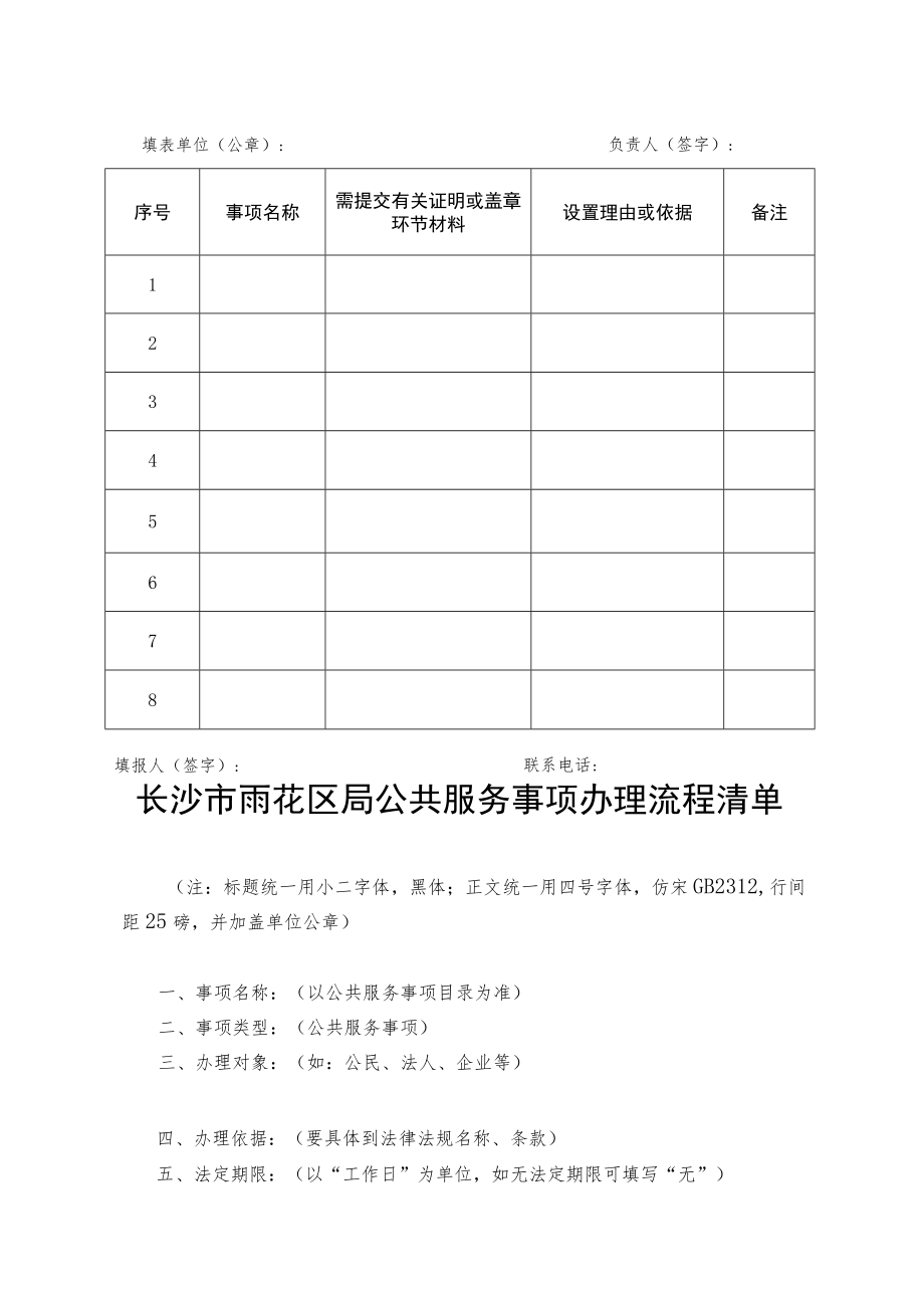 长沙市雨花区公共服务事项目录表.docx_第2页