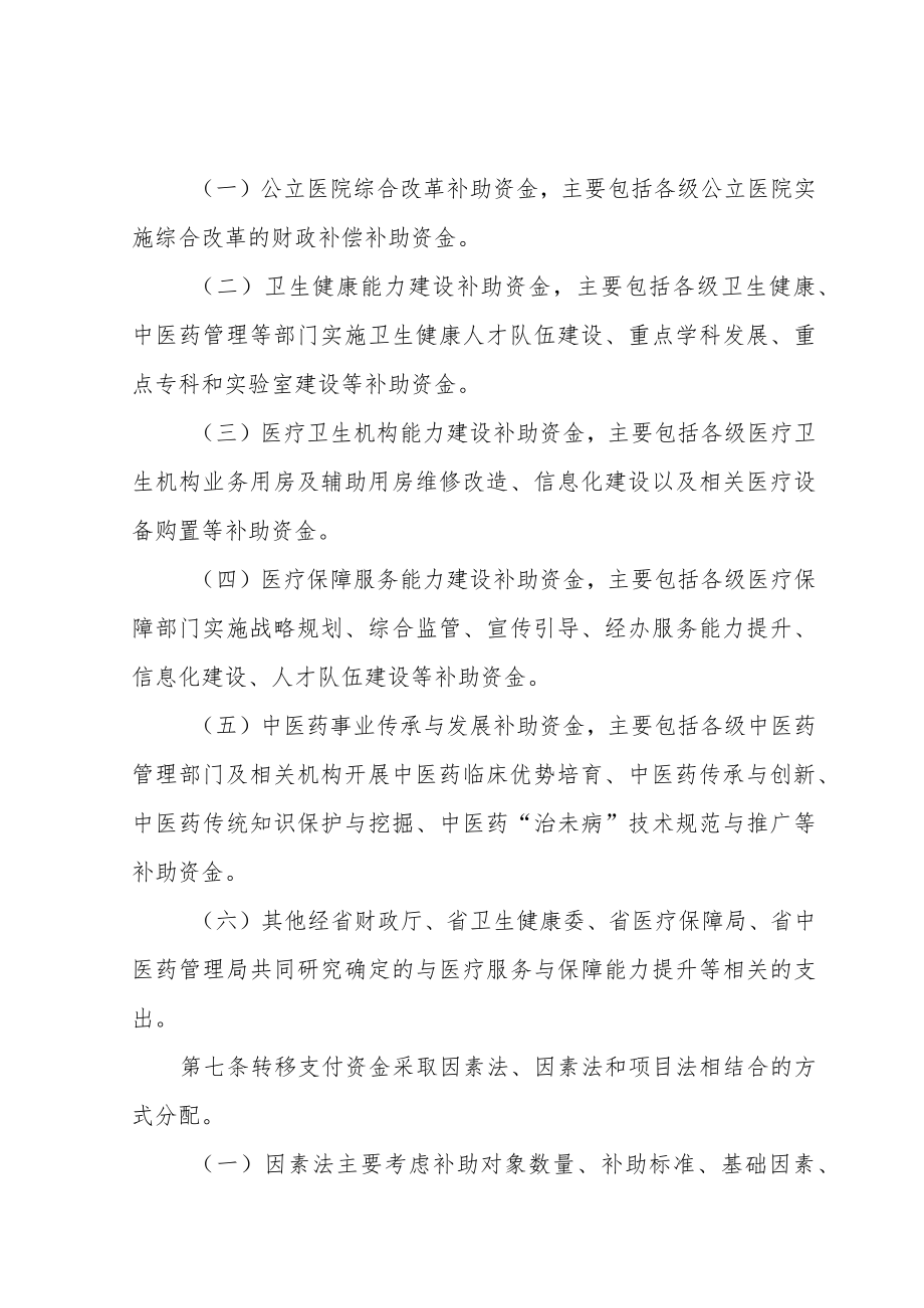 黑龙江省医疗服务与保障能力提升补助资金管理实施细则.docx_第3页