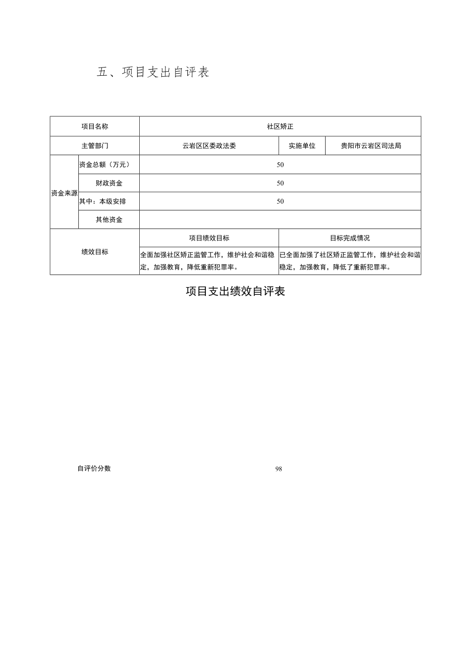 社区矫正项目绩效自评价报告.docx_第2页