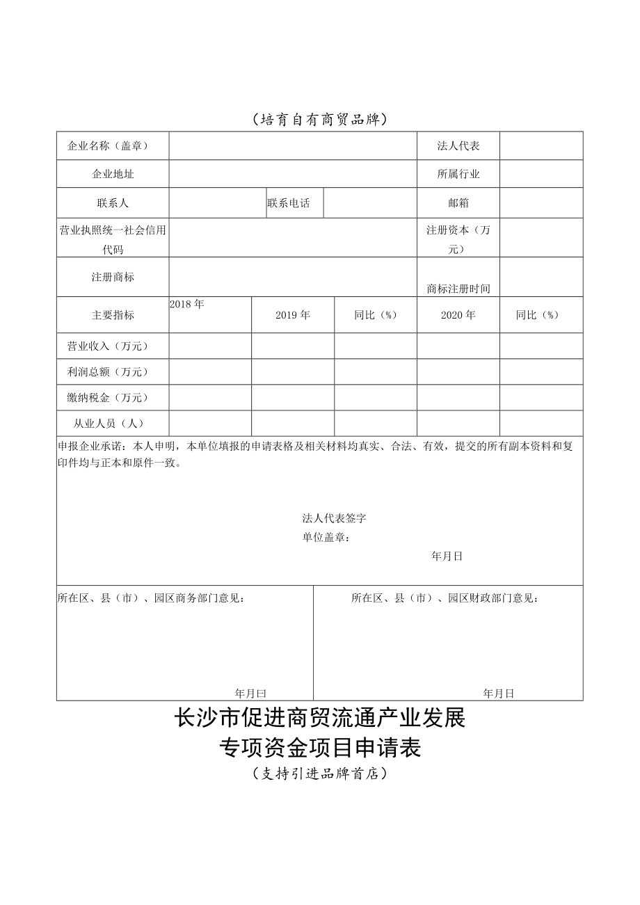 长沙市促进商贸流通产业发展专项资金项目申请表培育特色商业街区.docx_第3页