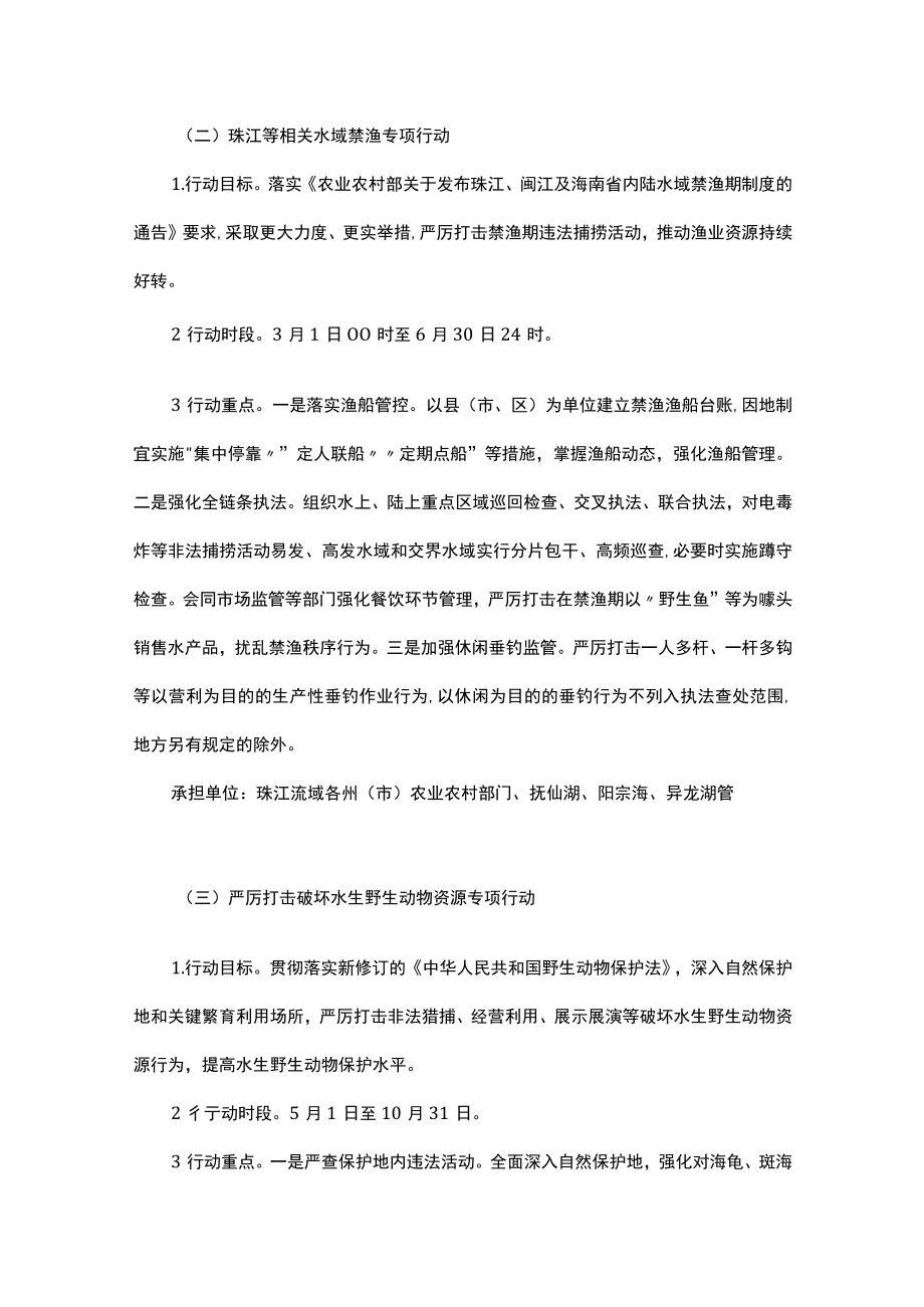 云南省“中国渔政亮剑2023”系列专项执法行动方案.docx_第3页