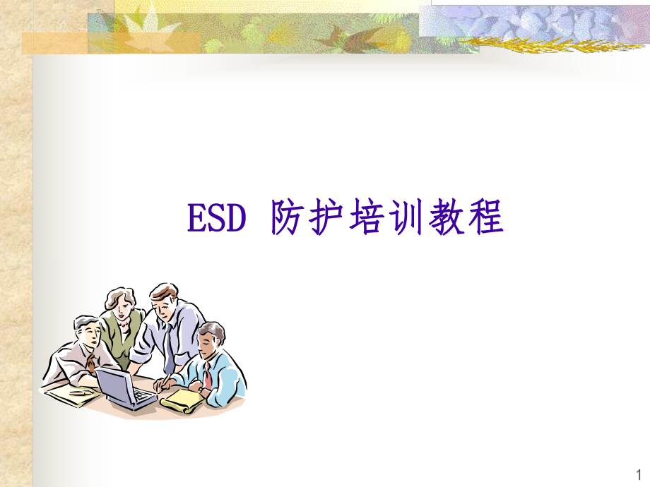 ESD防护培训教程.pptx_第1页