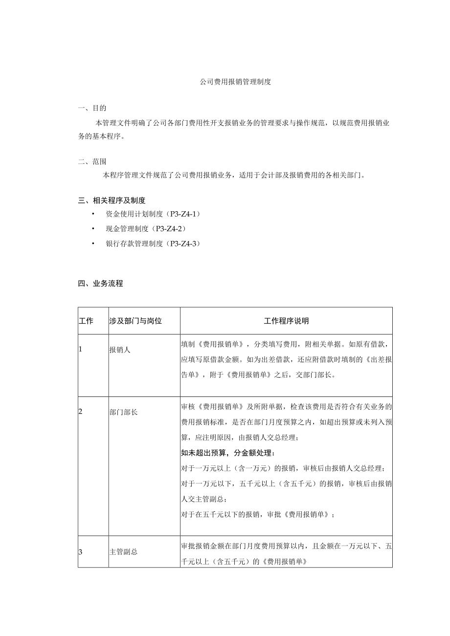 公司费用报销管理制度.docx_第1页