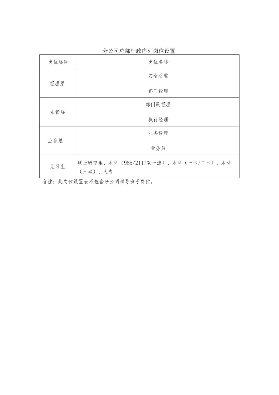 行政序列、岗位配置、绩效标准、休假标准.docx_第2页