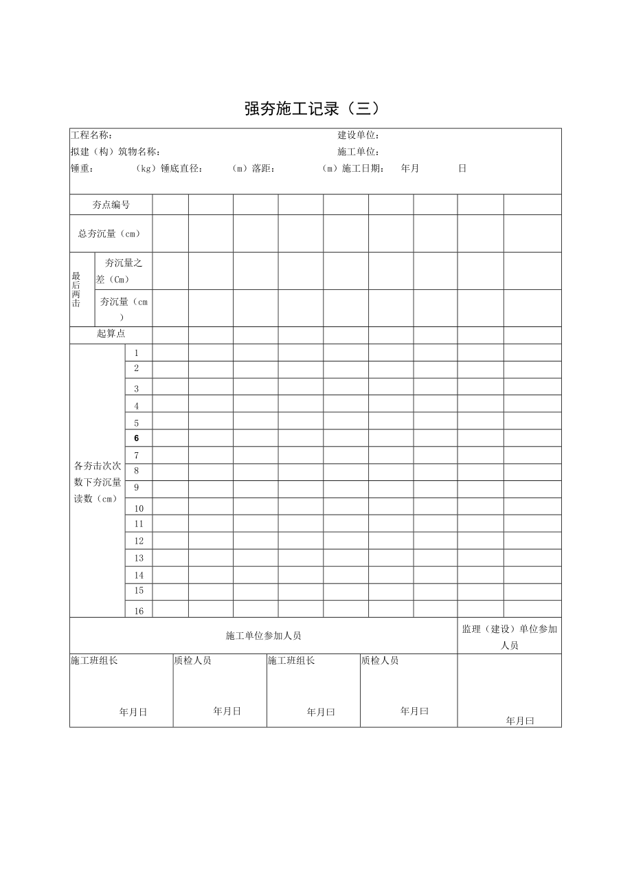 强夯施工记录（三）.docx_第1页