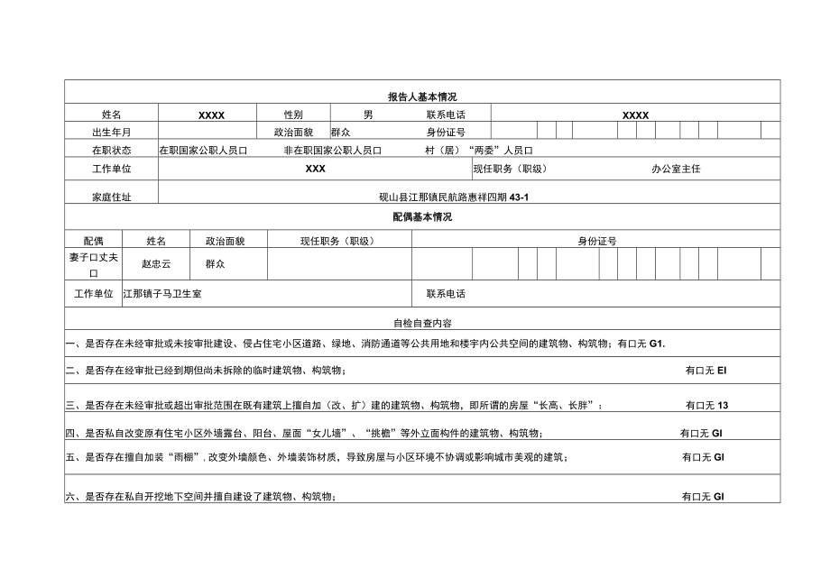 住宅小区建章搭建自检自查情况报告表.docx_第3页