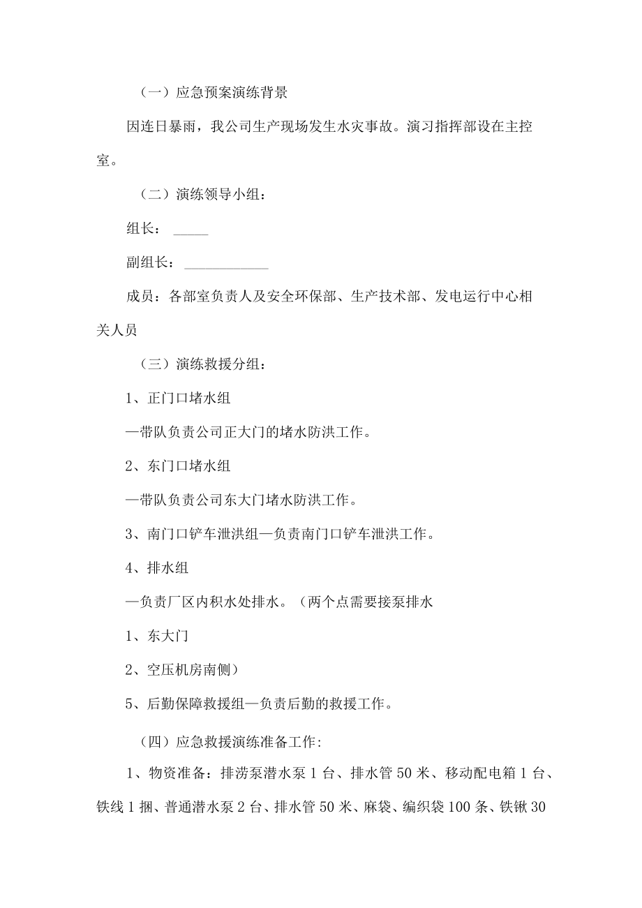 公司防洪防汛应急演练活动方案.docx_第2页