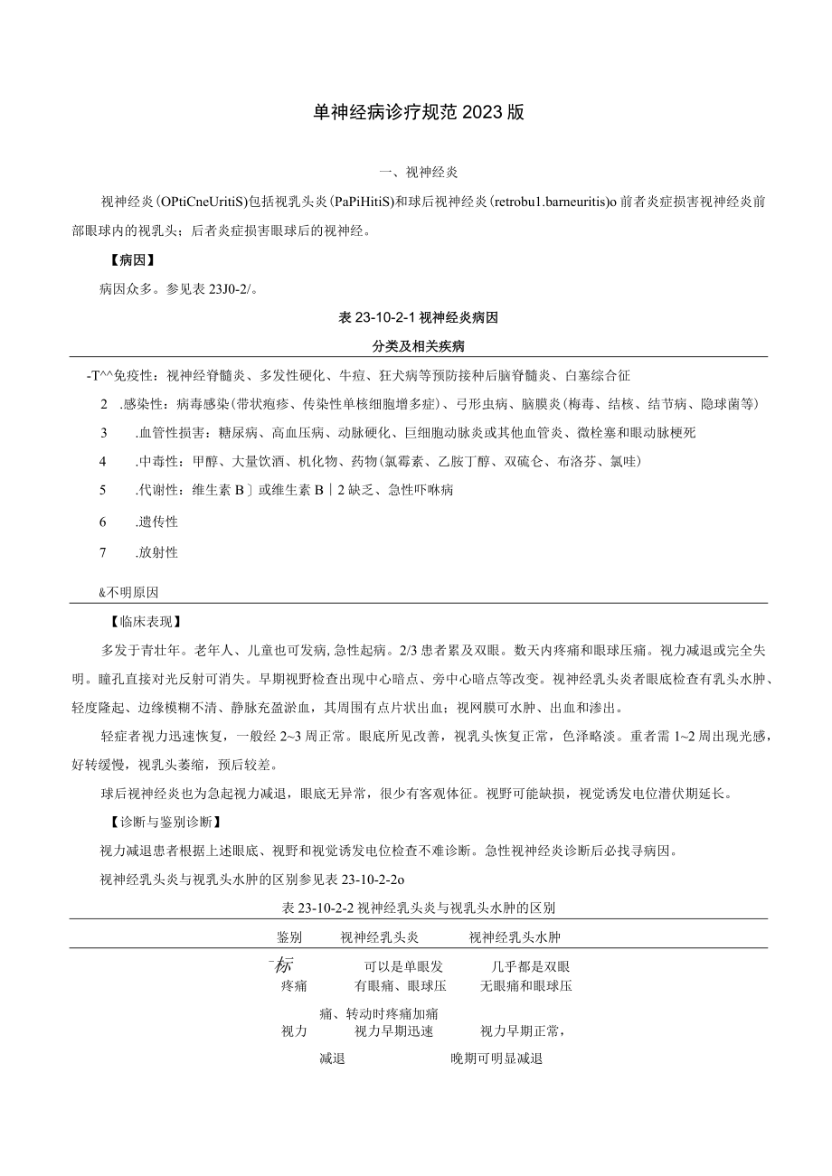 单神经病诊疗规范2023版.docx_第1页