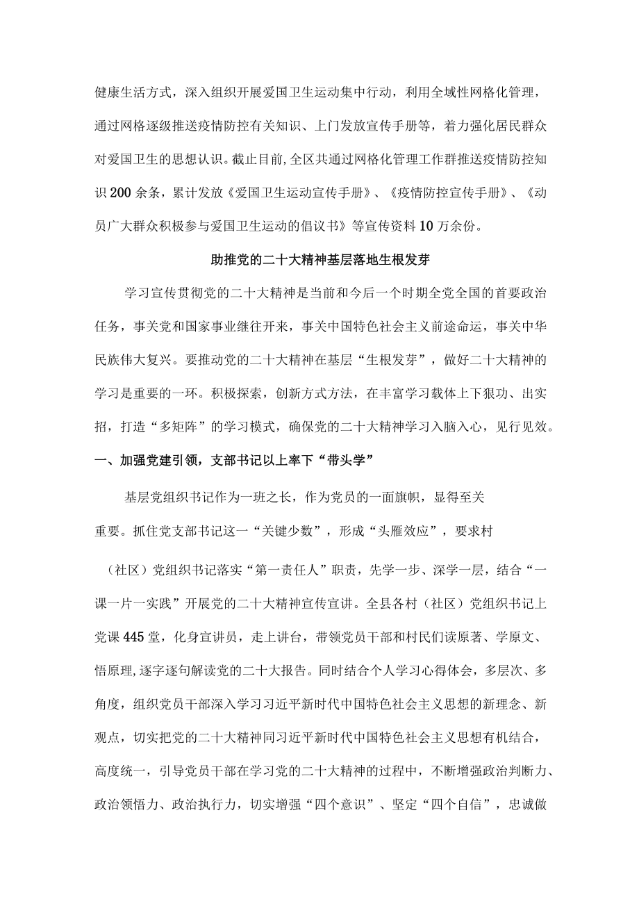 笃行不怠 让党的二十大精神在基层落地生根.docx_第3页