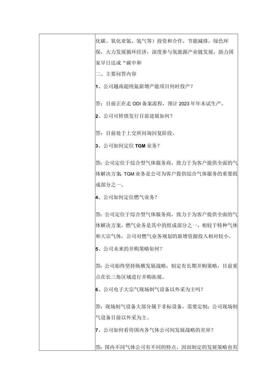 金宏气体股份有限公司投资者关系活动记录表.docx_第2页